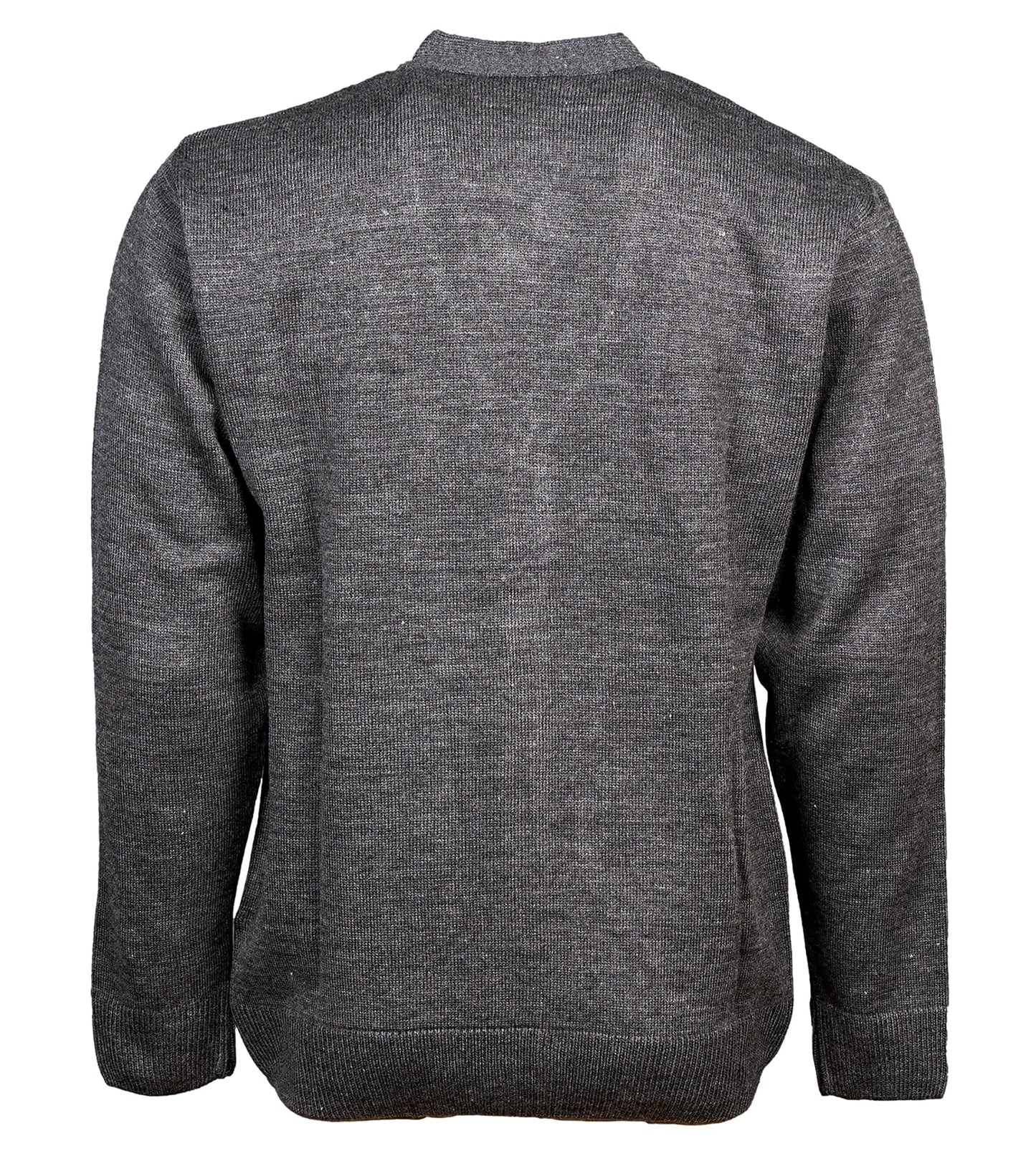 Maan Store Men's V Neck Knitted Cardigan Chunky Cable Long Sleeve Front Pockets and Button Closure