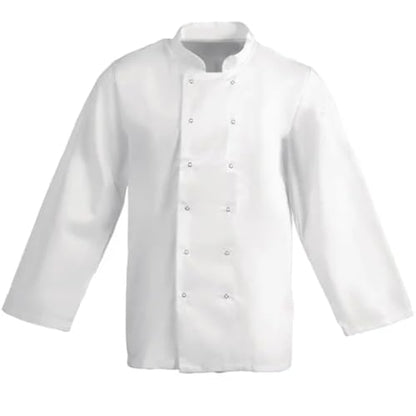 Chef Jacket Unisex Kitchen Uniform for Men & Women Cook Coat for Restaurant, Hotel, Catering, Culinary Workwear Short/Long Sleeve