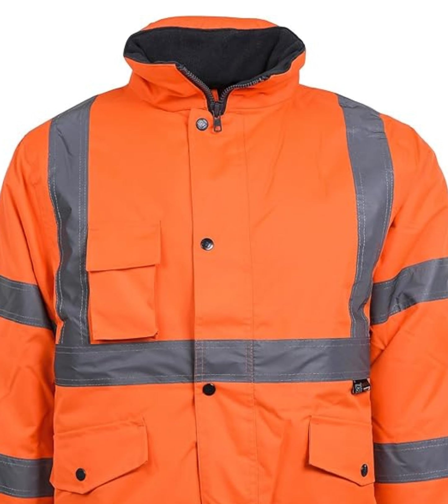 High Visibility Bomber Jacket Reflective Tapes Security Building Bouncer Waterproof Windproof Jacket