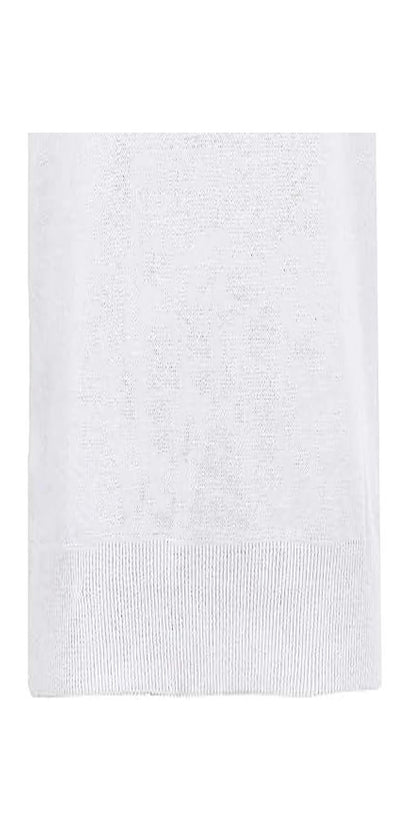 Guv'nors Mens Bowling Tank Top Knitted Sleeveless Jumper White with Bowls Logo On The Front V Neck