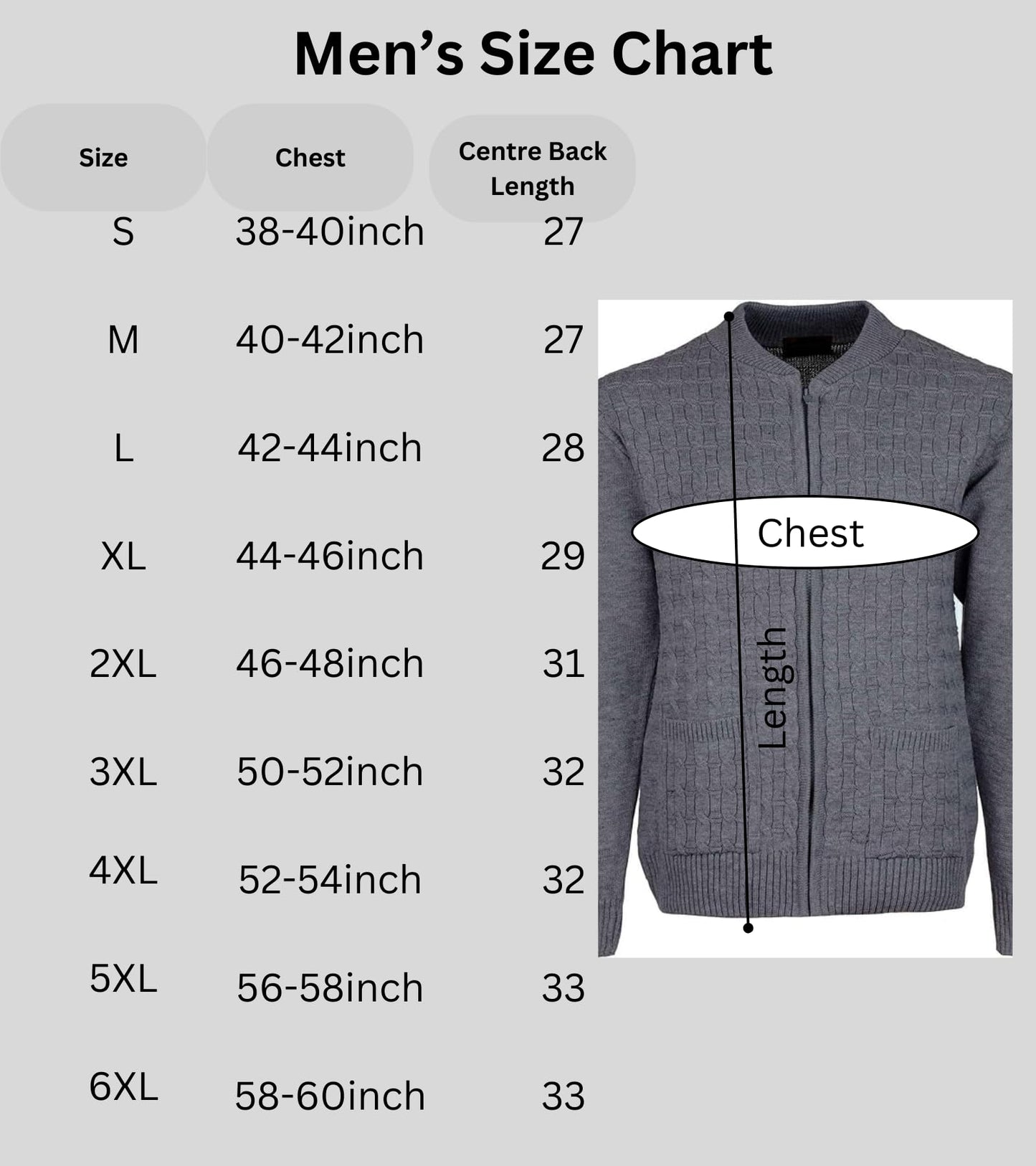 Men's Knitted Cardigan Round Neck Front Zip Long Sleeve with Pockets Cable Crew Neck Sweater