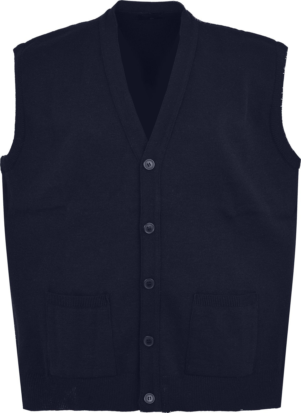 Men Knitted Waistcoat Plus Sizes 3XL to 6XL Sleeveless Button Cardigan