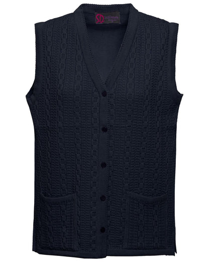 Women Sleeveless Button Knitted Cardigan
