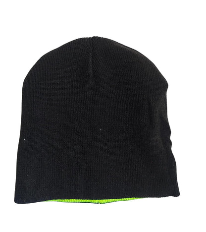 Hi-Vis Beanie Hat for Men & Women Lightweight Thermal Skull Cap Warm Winter Running Ha, Unisex Workwear, Reflective Safety Outdoor