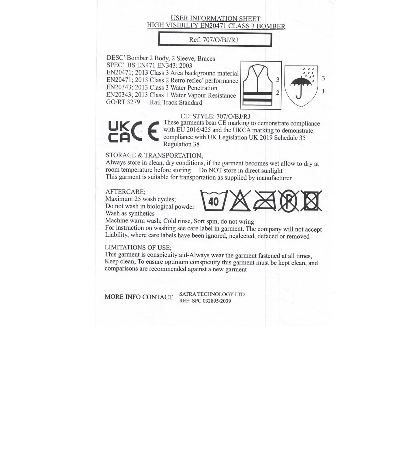 High Visibility Bomber Jacket Reflective Tapes Security Building Bouncer Waterproof Windproof Jacket