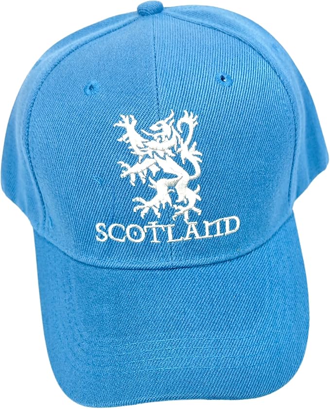 Scotland Baseball Cap with Embroidered Lion Rampant – Adjustable Cotton Hat for Men & Women