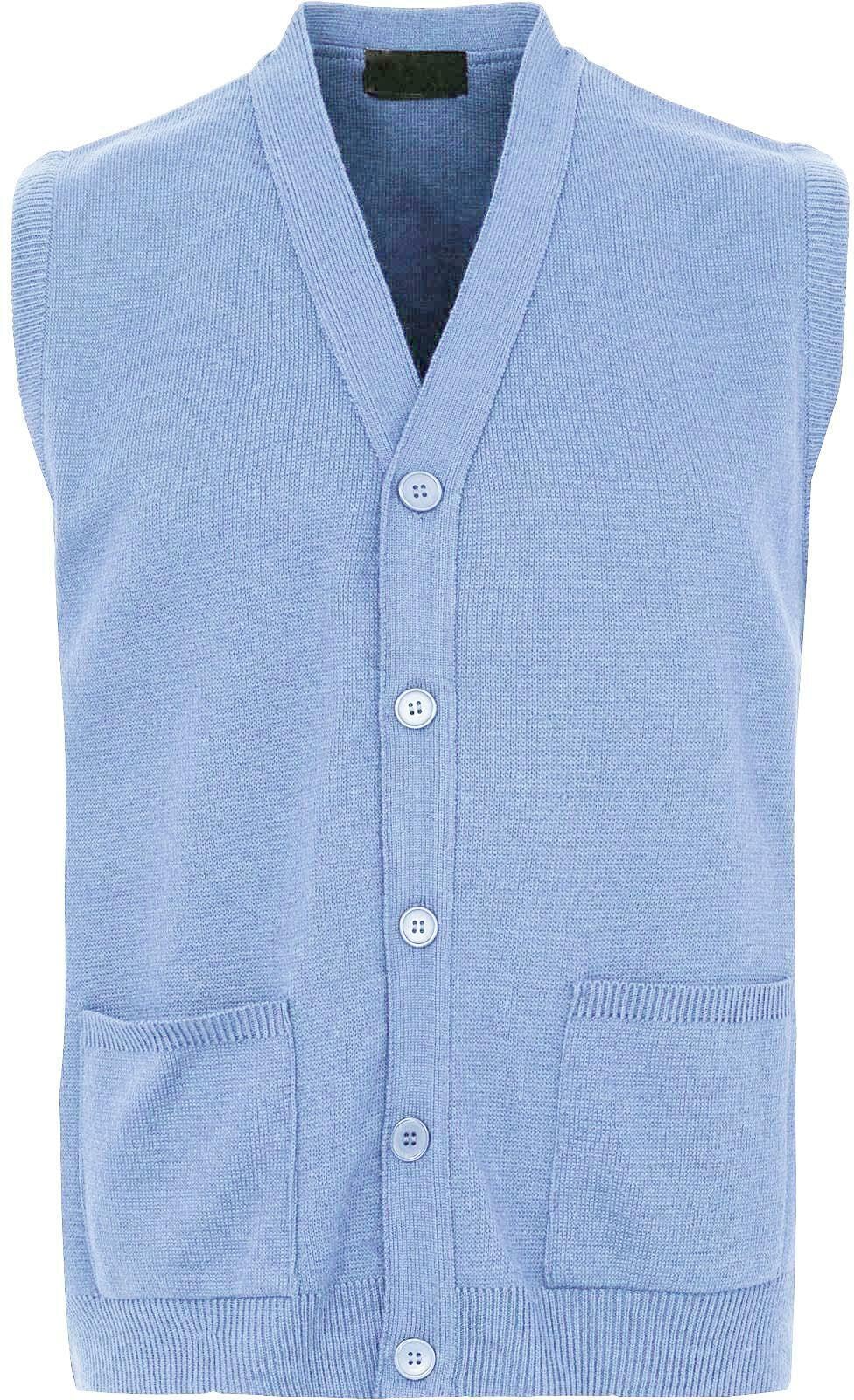 Men Knitted Waistcoat Plus Sizes 3XL to 6XL Sleeveless Button Cardigan