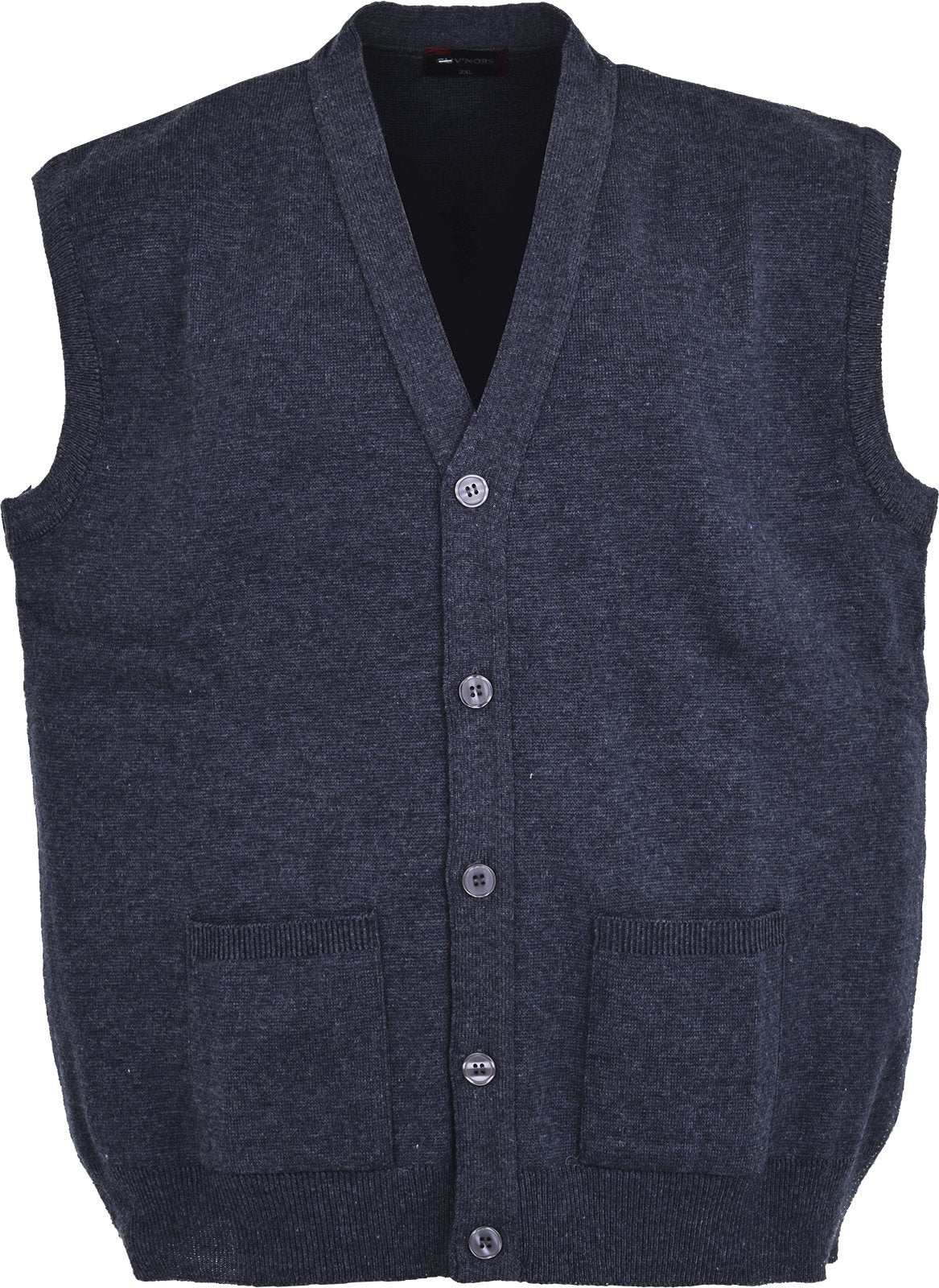 Men Knitted Waistcoat Plus Sizes 3XL to 6XL Sleeveless Button Cardigan
