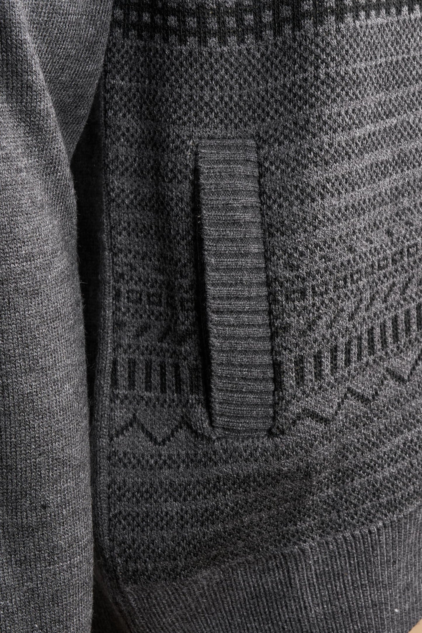 Men Zipper Cardigans Knitted Collar Neck Sweater Regular Fit Long Sleeve Front Pockets Classic Style S to 2XL
