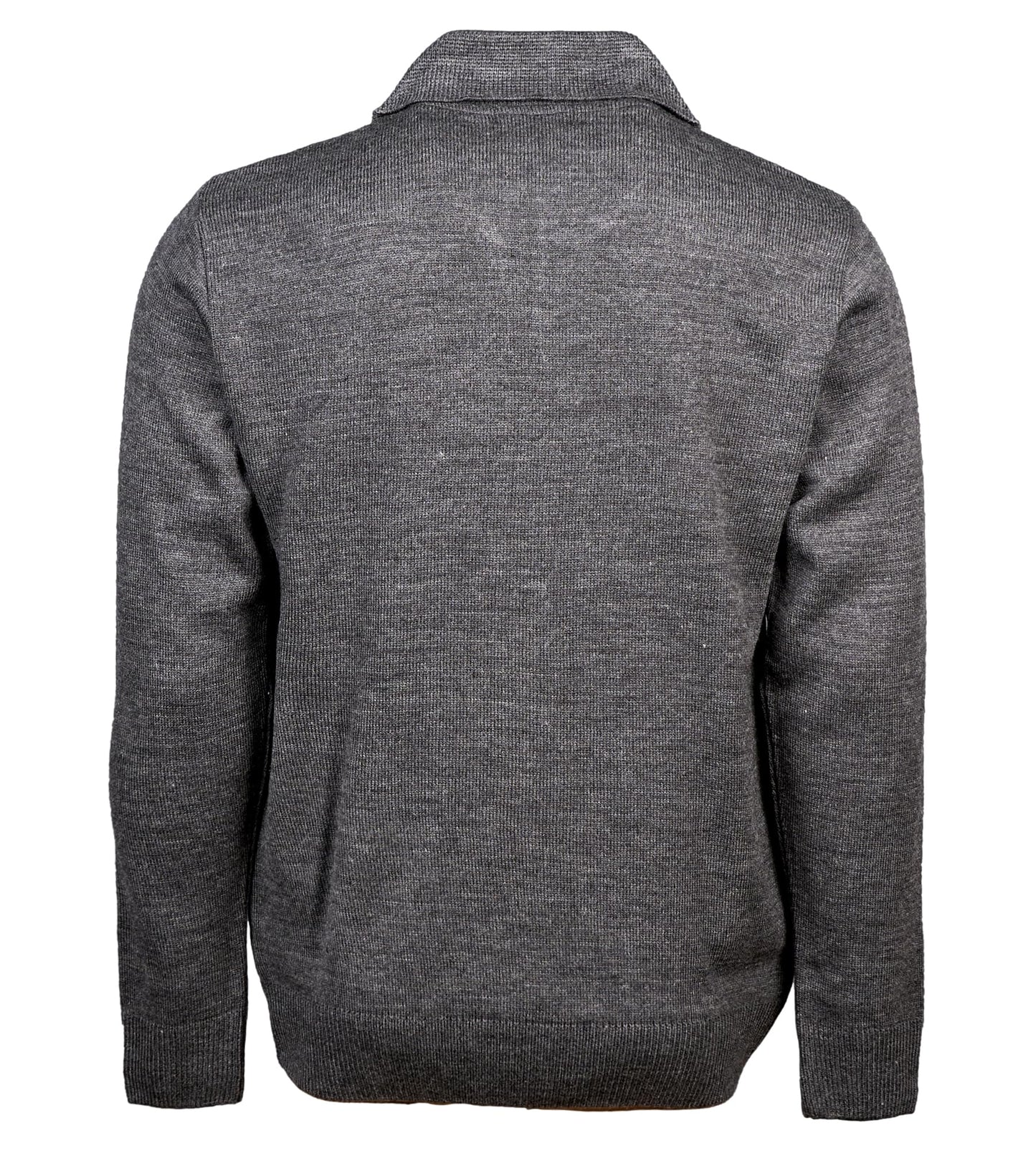 Men Zipper Cardigans Knitted Collar Neck Sweater Regular Fit Long Sleeve Front Pockets Classic Style S to 2XL
