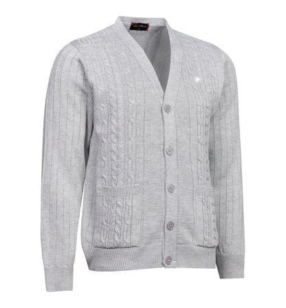 Men's Knitted Cardigan Sweater Winter Warm Long Sleeve V-Neck Button Front Casual Knitwear with Pockets Soft Comfortable Classic Fit Outerwear